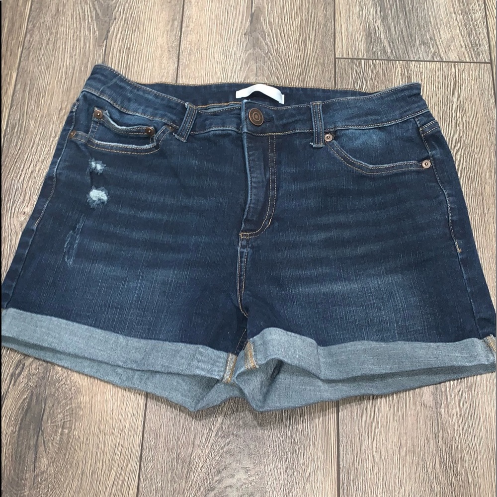 LC Lauren Conrad 3.5” Shorts Dark Wash Size 12